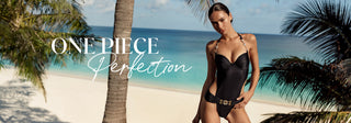 One Piece Perfection - Model is wearing the Jazmin One Piece in Black
