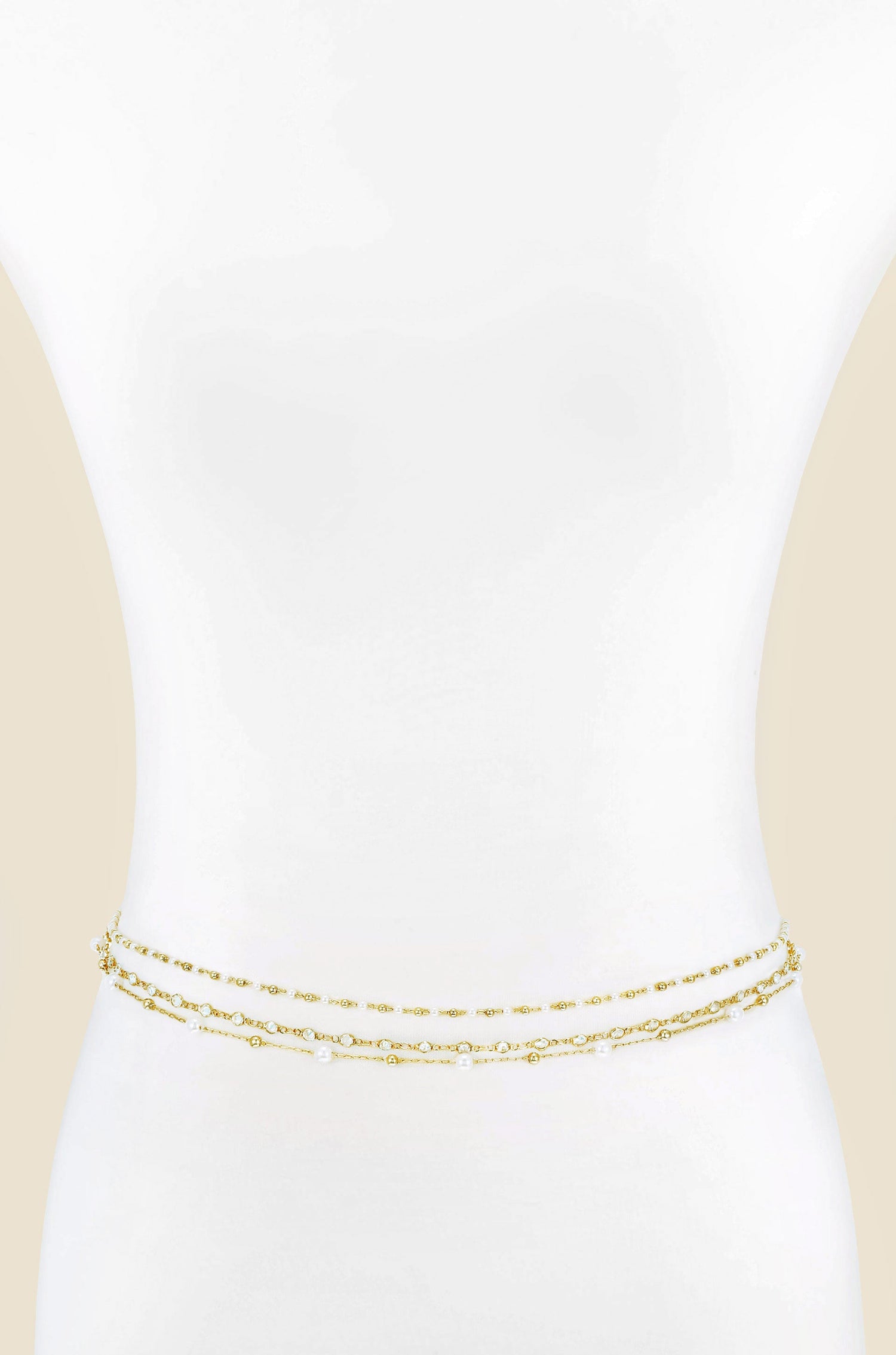 Extended Vacation Pearl Body Chain