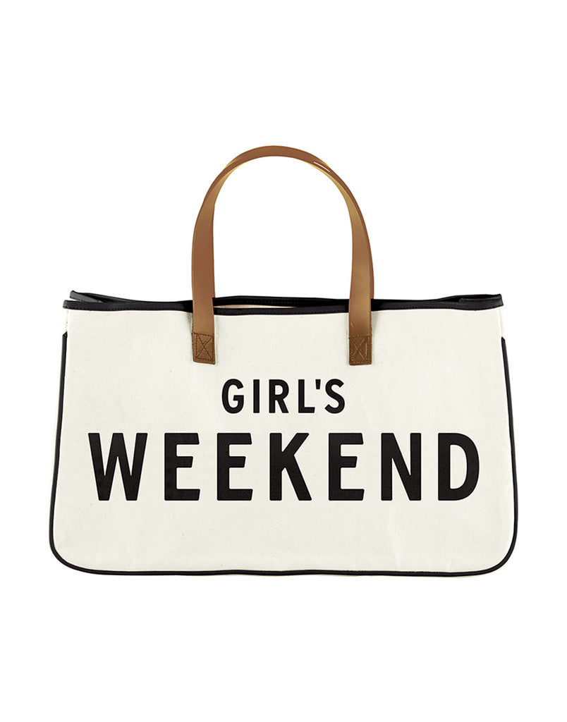 Girl's Weekend Tote in Canvas Beach Bunny Swimwear