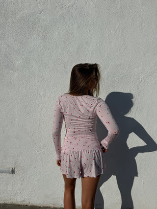 FRANKY HENLEY TOP - PINK MULTI