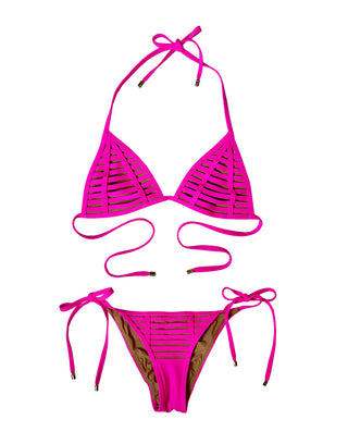 Hard Summer Triangle Top - Shocking Pink