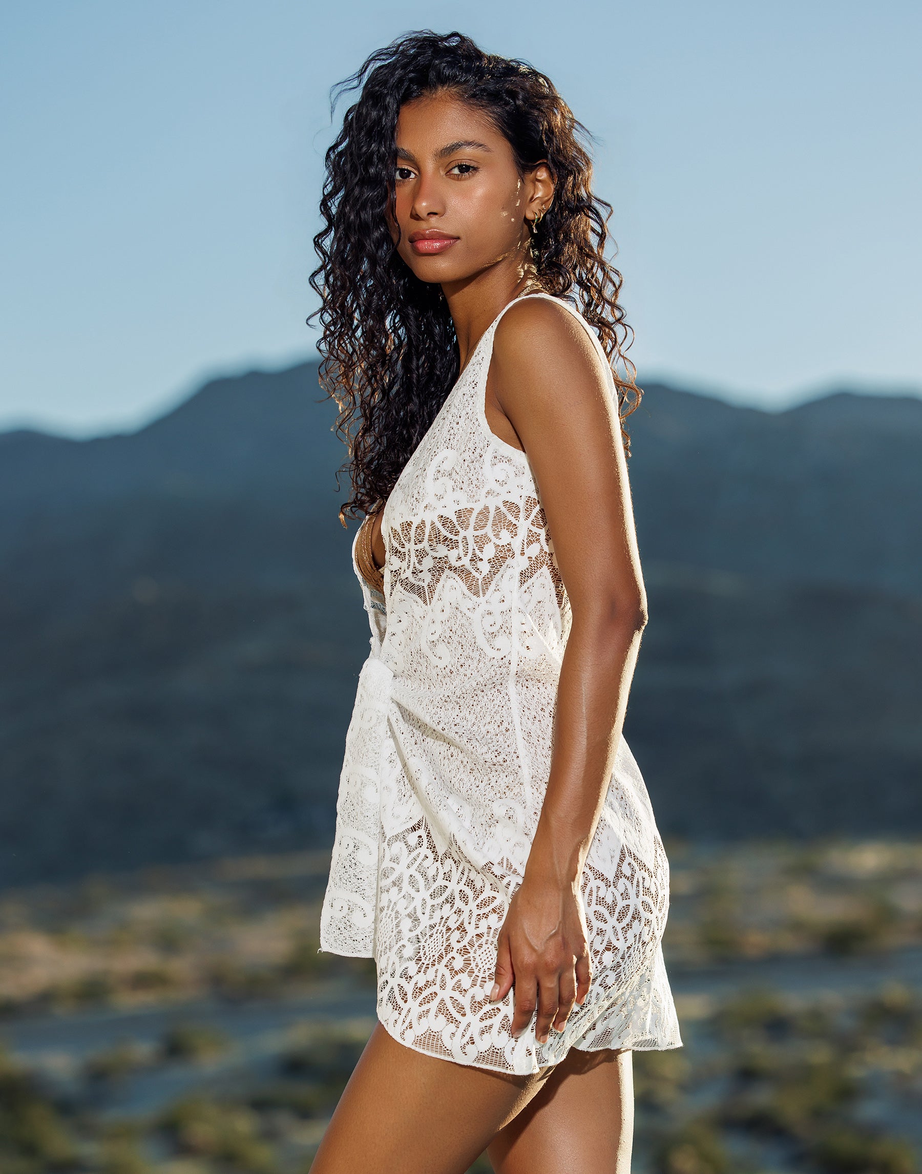 Chiara Lace Dress - White Beach Bunny Swimwear Chiara Lace Dress - White Beach Bunny Swimwear
