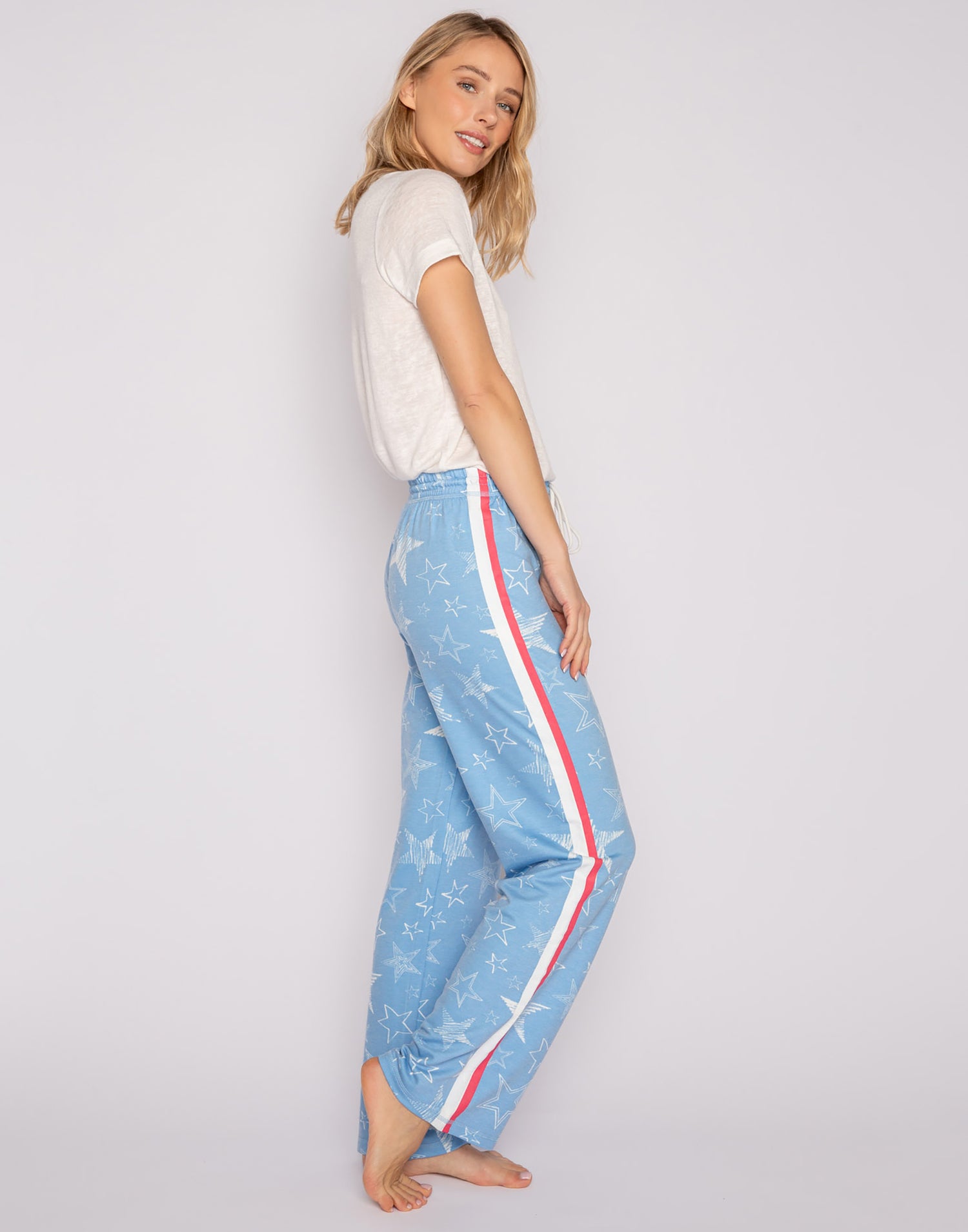Star Spangled Pant by P.J. Salvage in Tranquil Blue - Side View