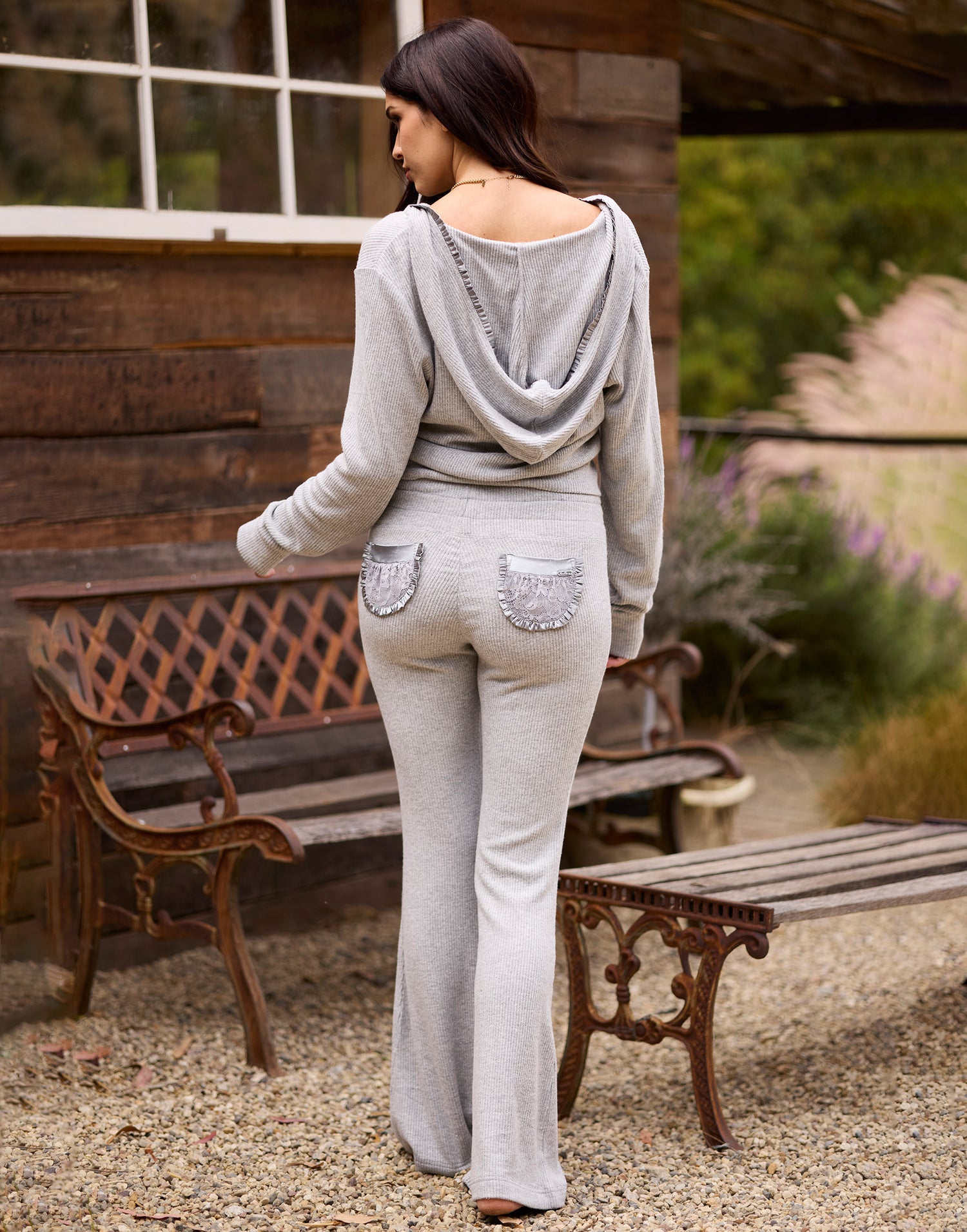 Bunny Booty Lounge Pant in Smokey Mountain - Back View / Resort 2023 Campaign 