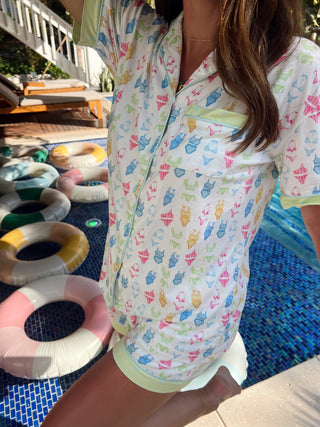 Bikinis - Short Sleeve Pajama Set by KenzKustomz