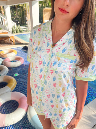 Bikinis - Short Sleeve Pajama Set by KenzKustomz