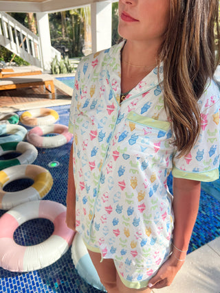 Bikinis - Short Sleeve Pajama Set by KenzKustomz