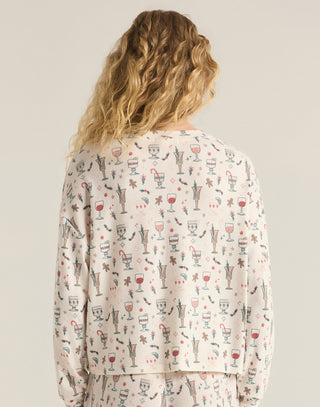 Holiday Spirits Long Sleeve by Z Supply - Sea Salt