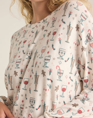 Holiday Spirits Long Sleeve by Z Supply - Sea Salt