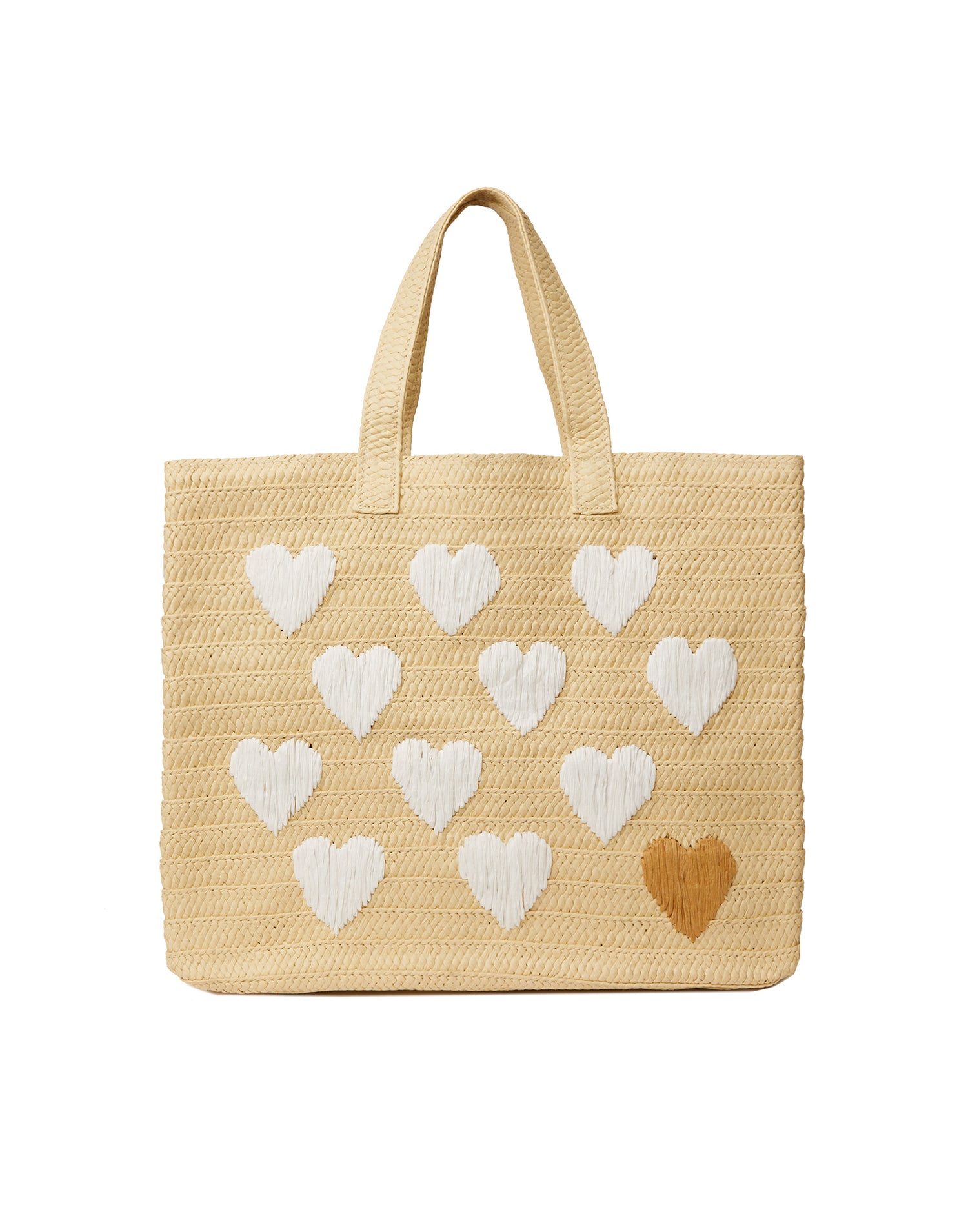 Be Mine Tote in Natural/White by BTB Los Angeles - Product View