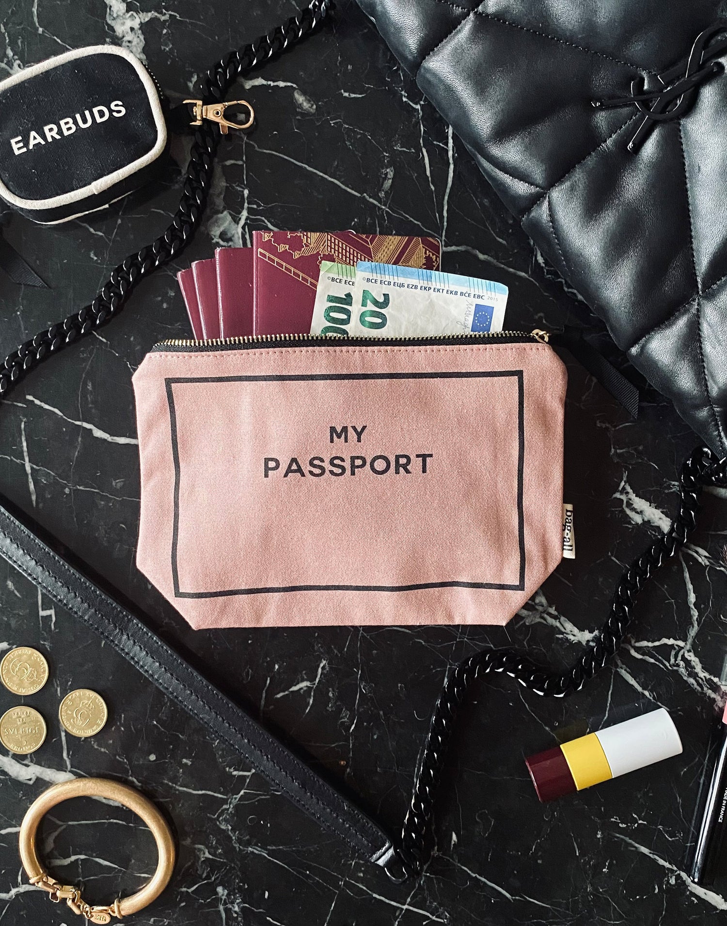 My Passport Case in Pink by Bag-all - Product View