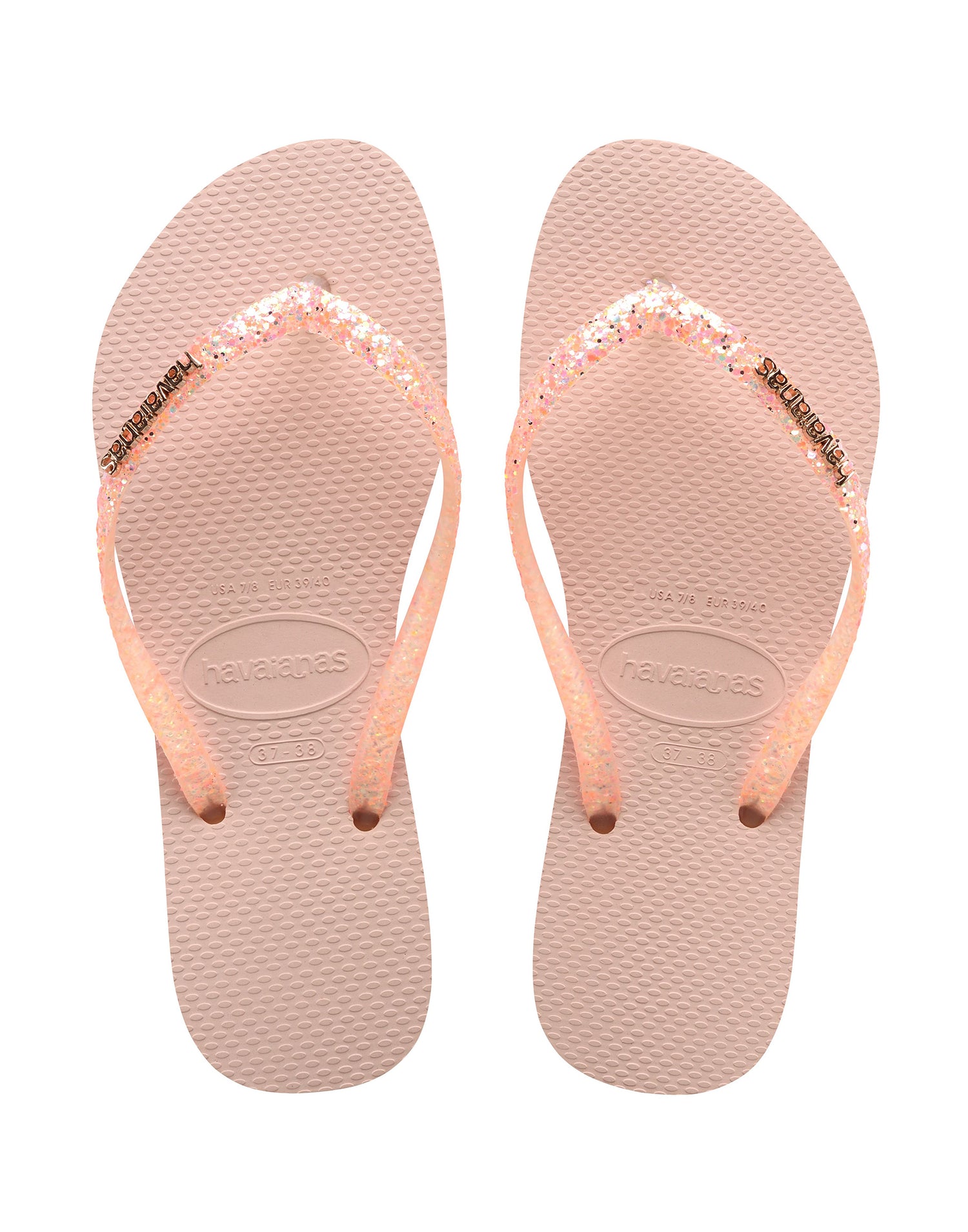 Slim Glitter Flourish Sandal in Macaron Pink Beach Swimwear