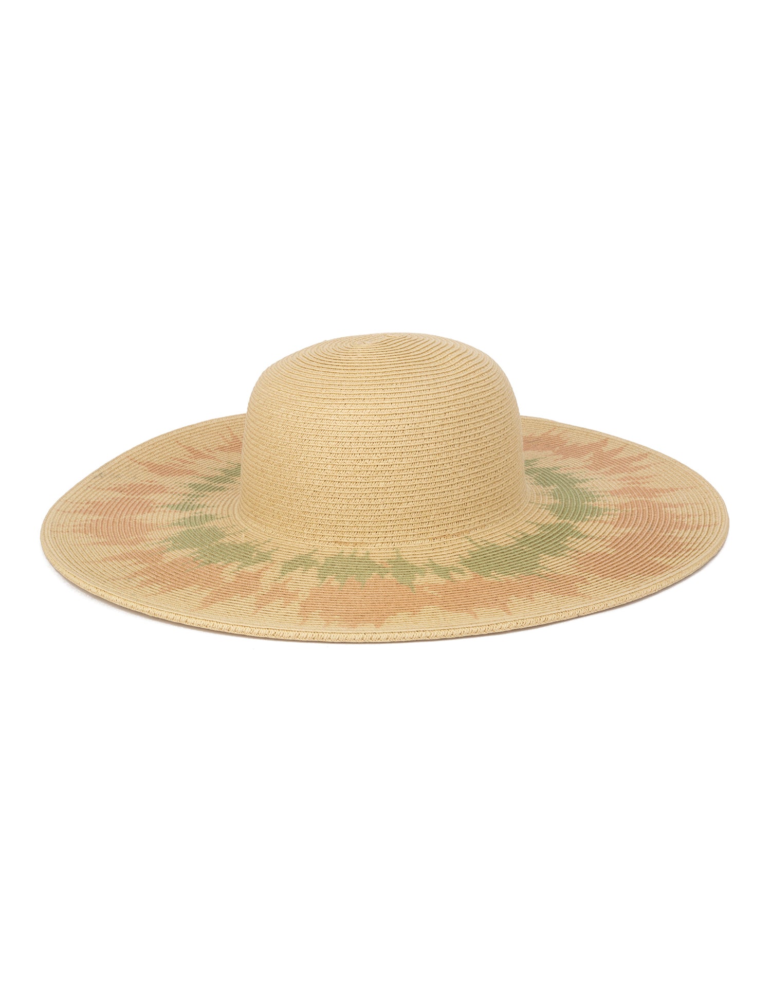 Care Free Splatter Sun Hat in Natural/Tie Dye by San Diego Hat Company - Product View
