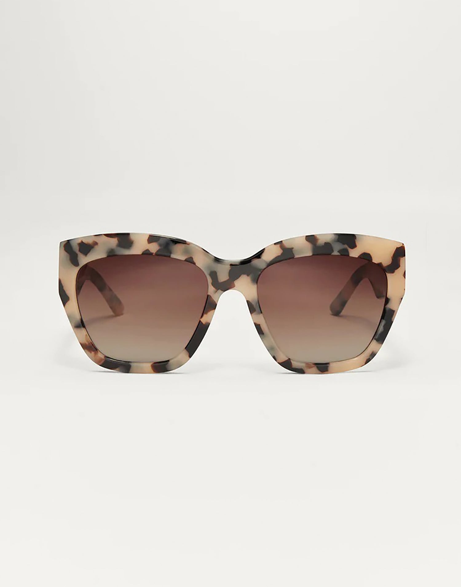 Iconic Sunglasses by Z Supply in Brown Tortoise - Front View