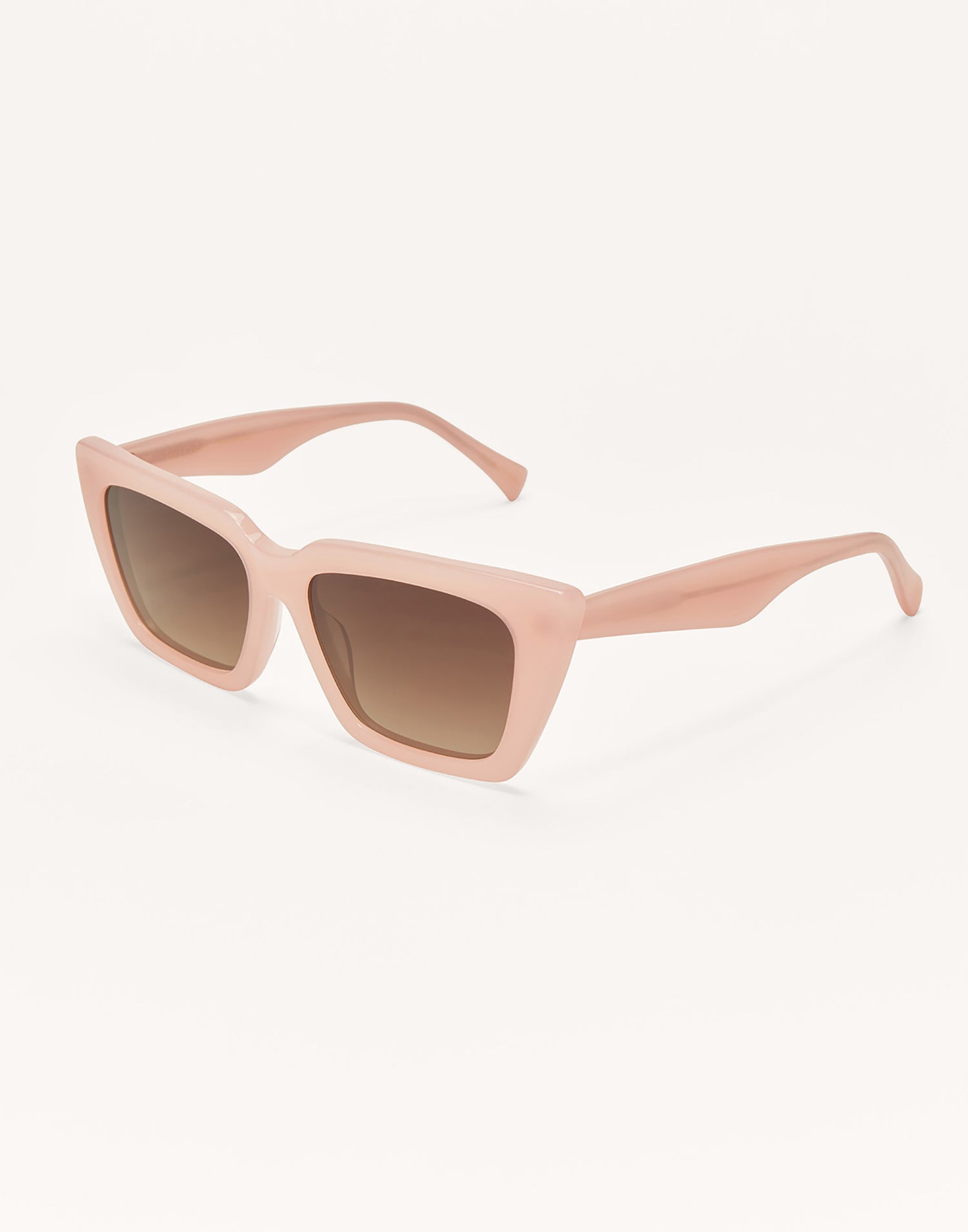 Feel Good Sunglasses by Z Supply in Blush Pink - Angled View