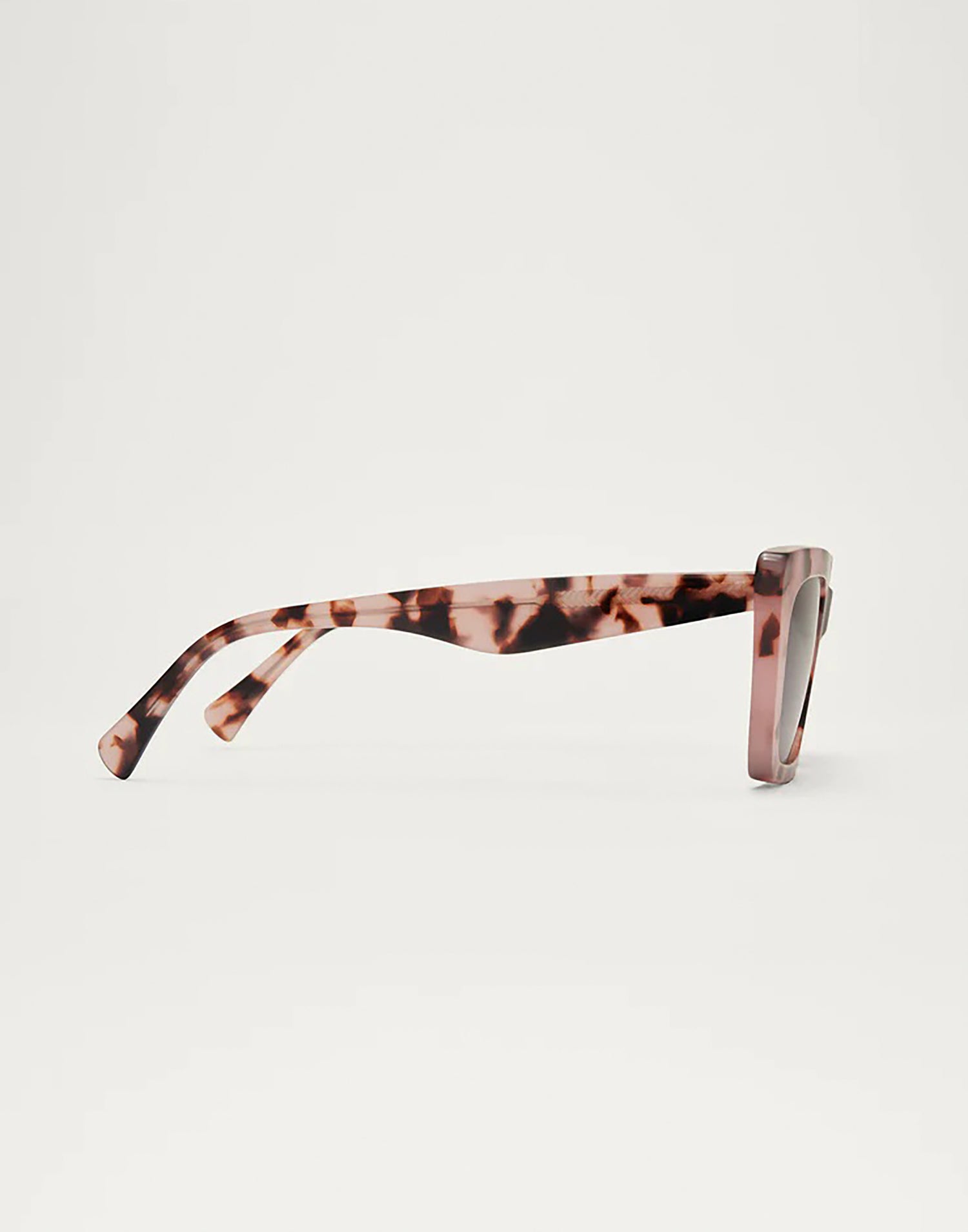 Feel Good Sunglasses by Z Supply in Rose Quartz - Side View