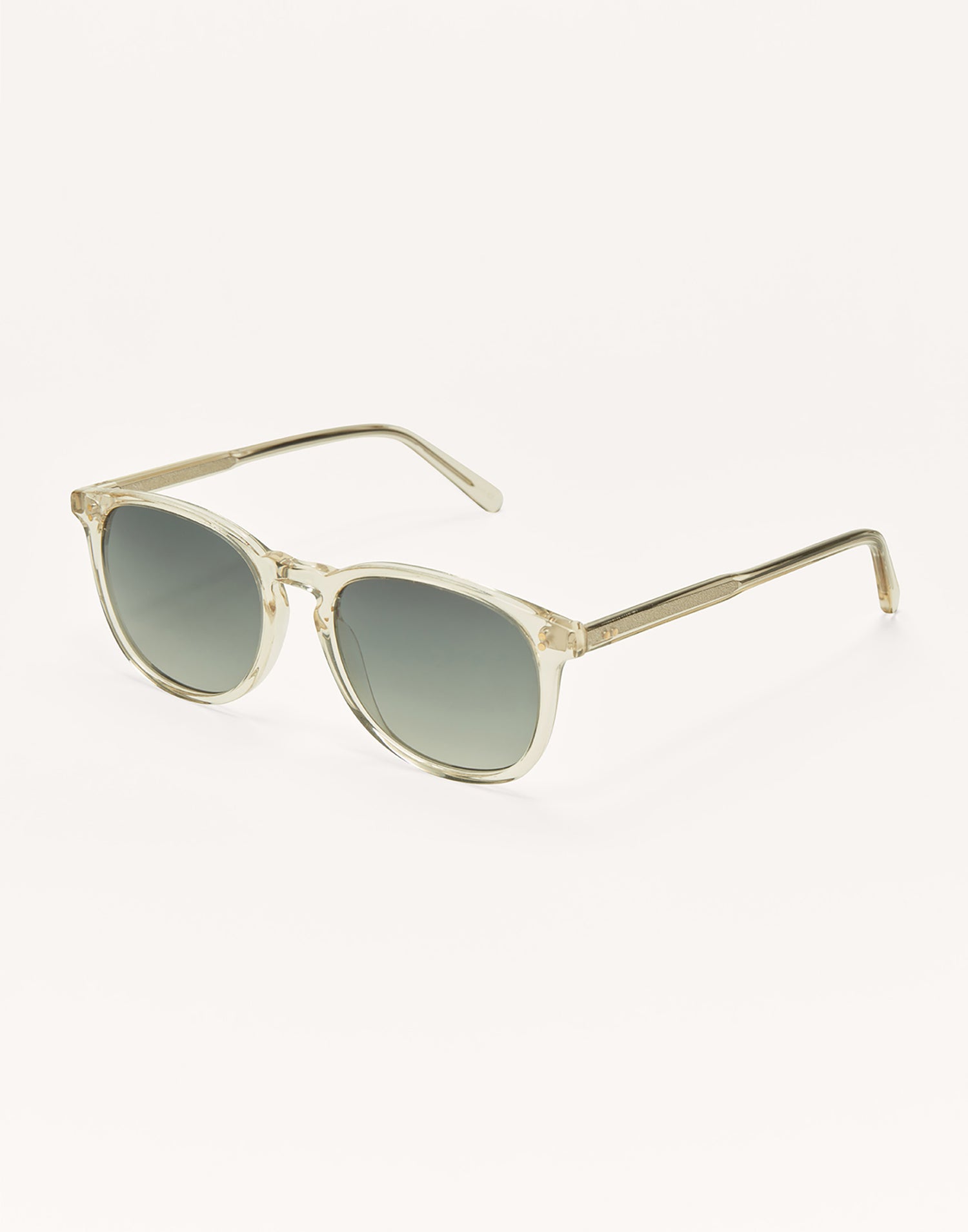 The Essential Sunglasses by Z Supply in Champagne - Angled View