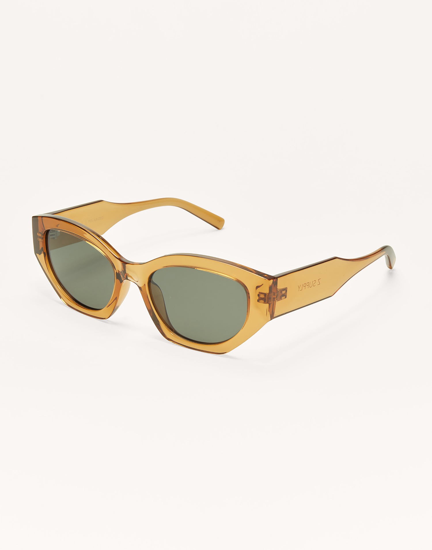 Love Sick Sunglasses by Z Supply in Gold - Angled View