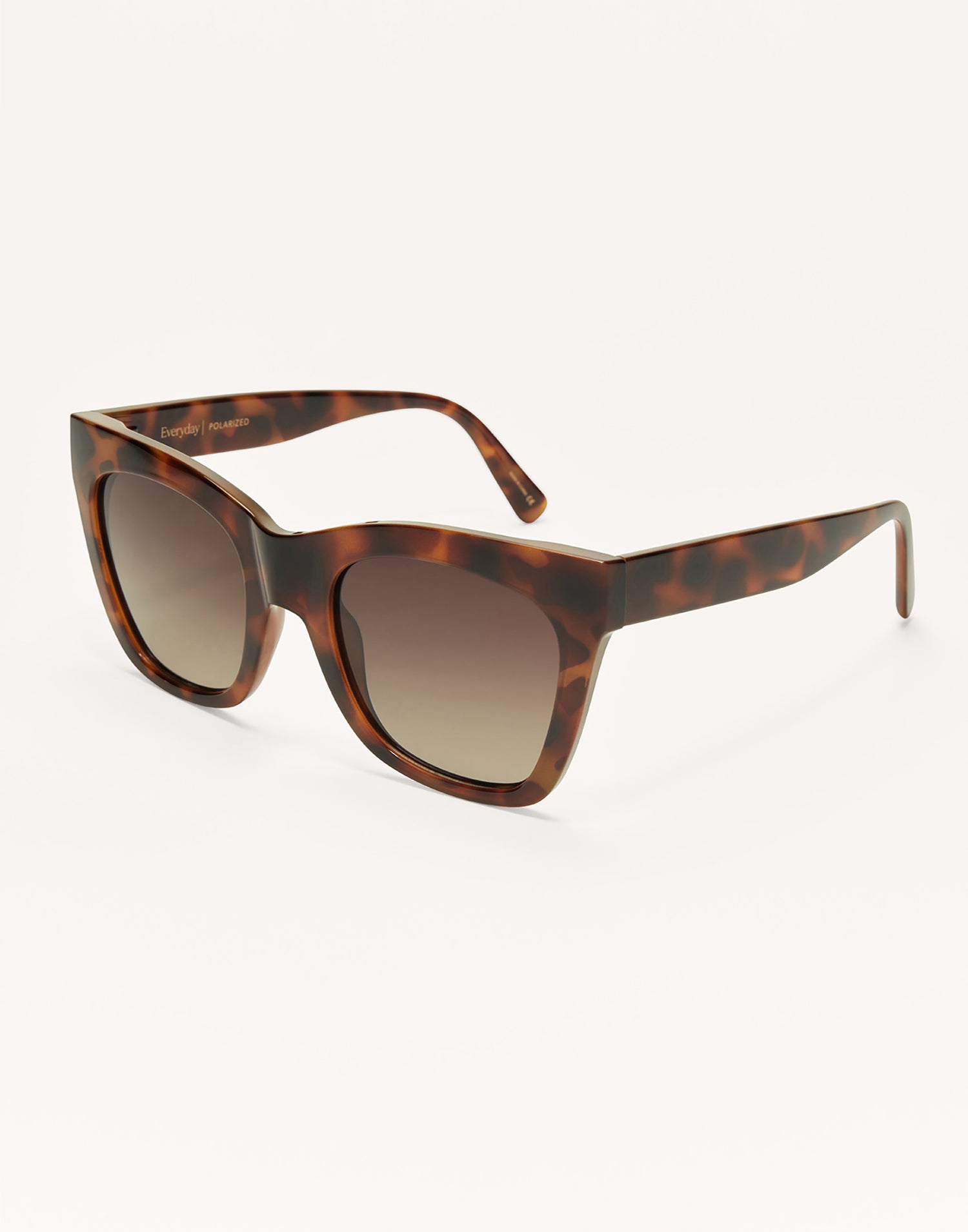Everyday Sunglasses by Z Supply in Brown Tortoise - Angled View