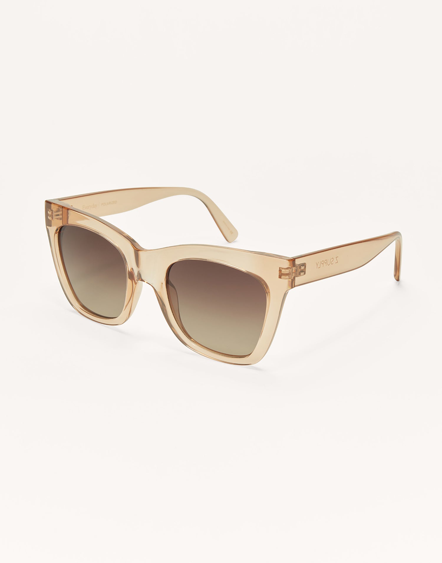 Everyday Sunglasses by Z Supply in Champagne - Angled View