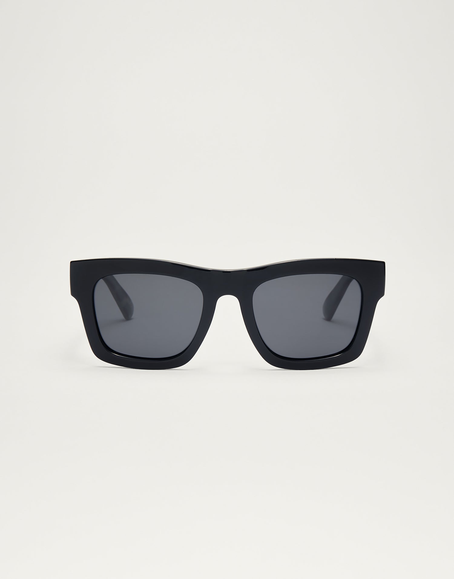 Laylow Sunglasses by Z Supply in Polished Black - Front View