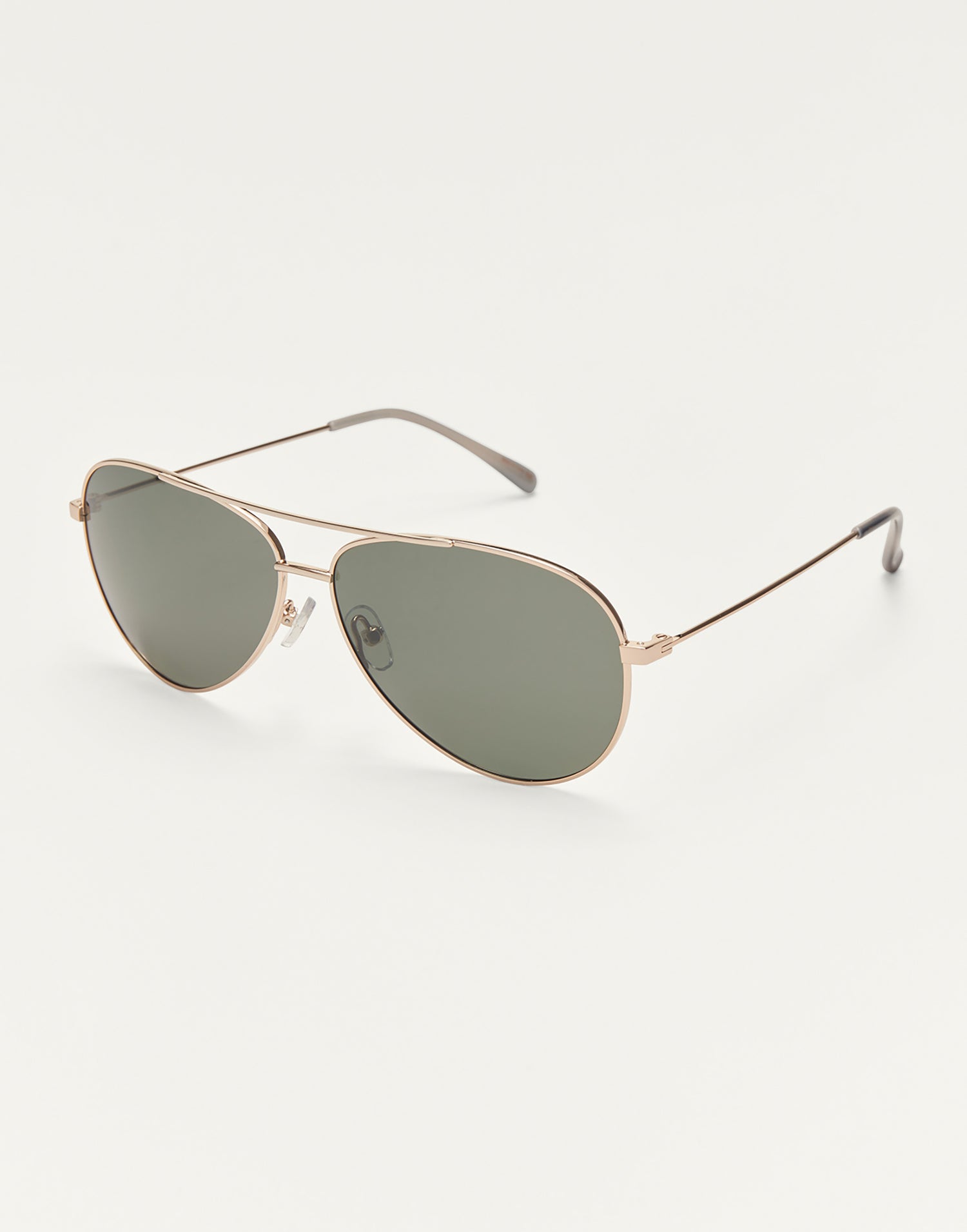 Driver Sunglasses by Z Supply in Gold - Angled View